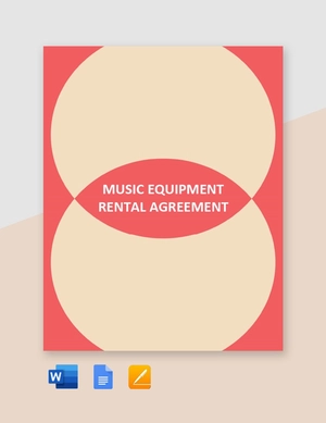 Music Equipment Rental Agreement Template