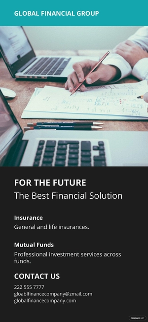 Financial Plan DL Card Template