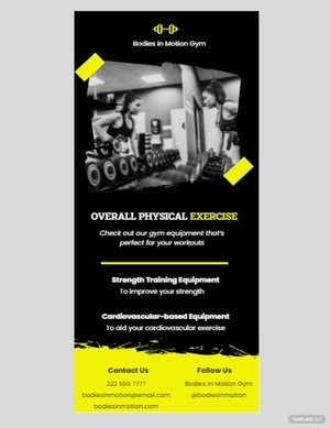 Sample Gym DL Card Template