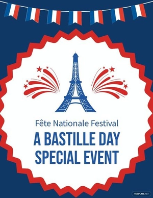 Bastille Day Event Flyer Template