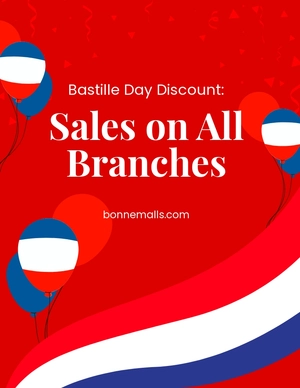 Bastille Day Sale Flyer Template