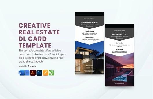 Creative Real Estate DL Card Template