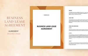 Business Land Lease Agreement Template Business Land Lease Agreement Template