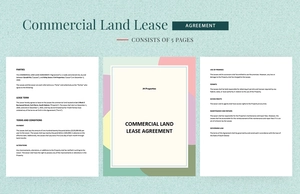 Commercial Land Lease Agreement Template