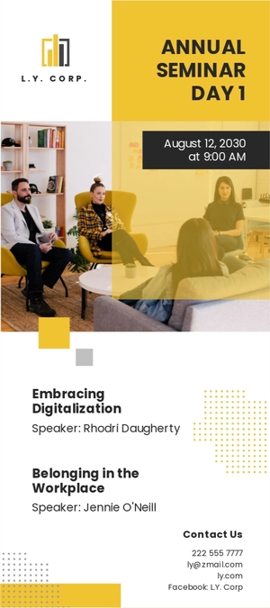 Corporate Conference DL Card Template