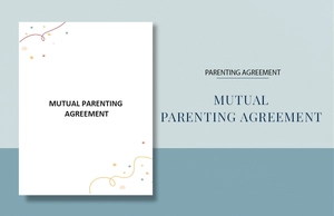 Mutual Parenting Agreement Template