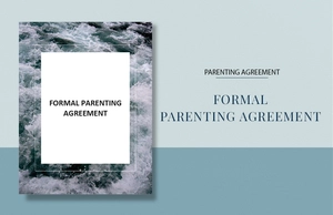 Formal Parenting Agreement Template