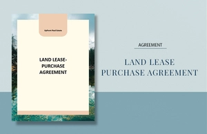 Land Lease Purchase Agreement Template