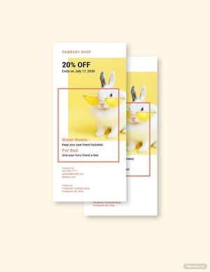 Pet Business DL Card Template