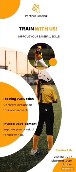 Sports Training DL Card Template