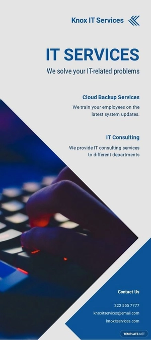 IT Company DL Card Template