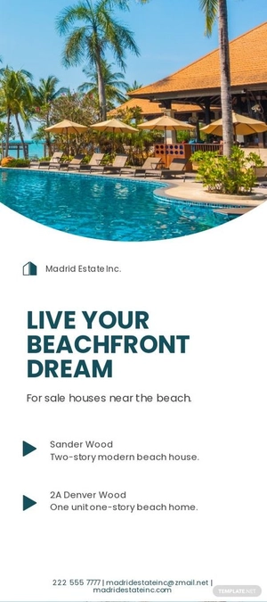 Minimal Company DL Card Template