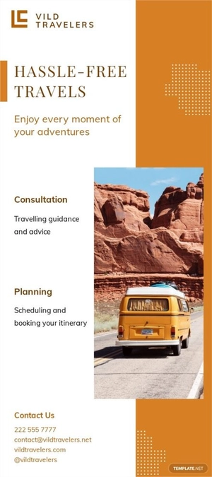 Travel Company DL Card Template