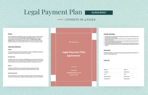 Legal Payment Plan Agreement Template