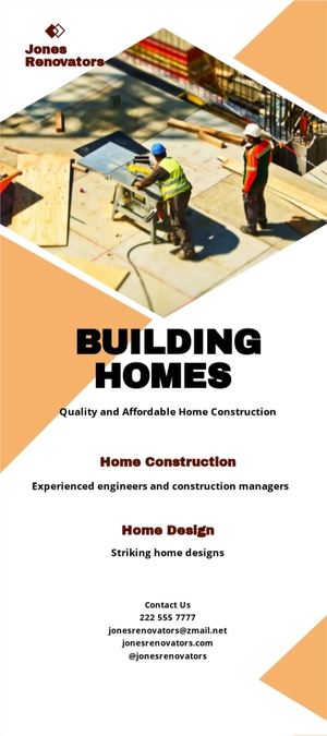 Construction & Renovation DL Card Template