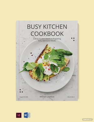 Modern Kitchen Cookbook Template