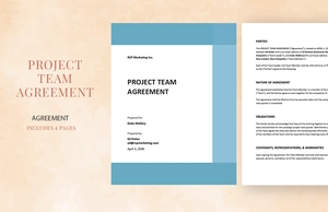 Project Team Agreement Template