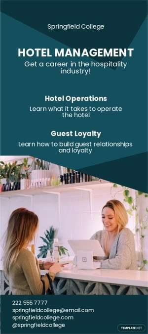 Hotel Management DL Card Template
