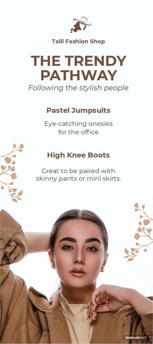 Fashion Shop DL Card Template