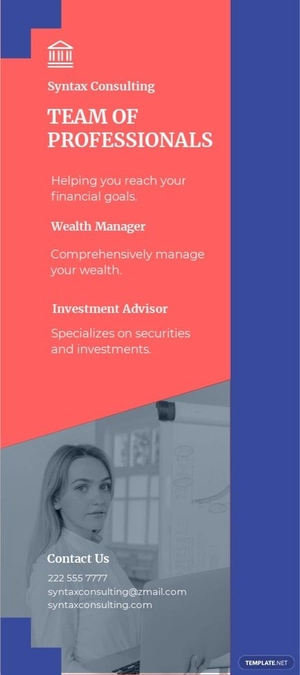 Simple Consultant DL Card Template