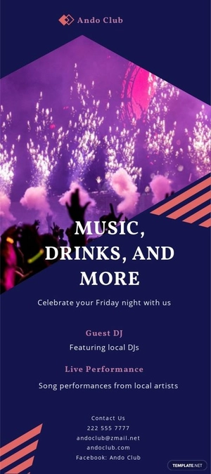 Club Music DL Card Template