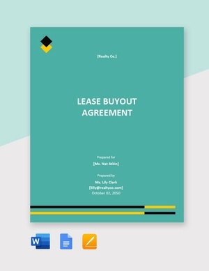 Lease Buyout Agreement Template Lease Buyout Agreement Template