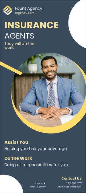 Insurance Agent DL Card Template