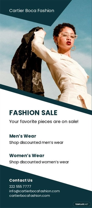 Fashion and Sale DL Card Template