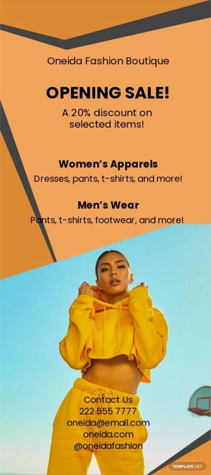 Fashion Boutique DL Card Template