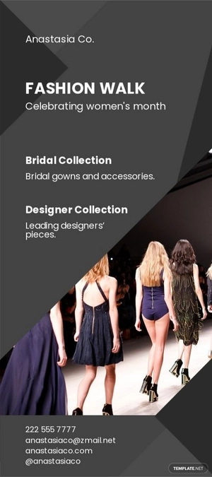 Fashion Show DL Card Template