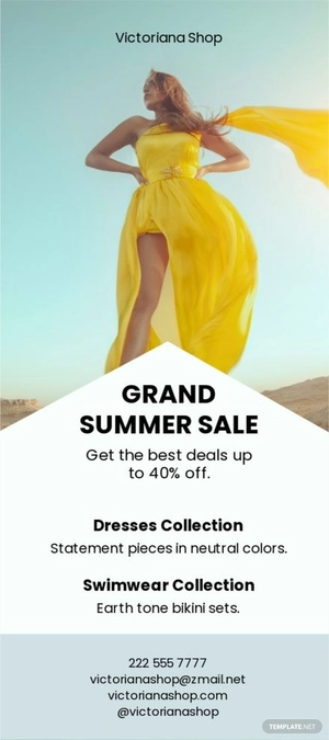 Creative Fashion DL Card Template