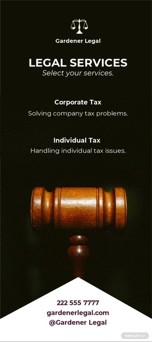 Legal Services DL Card Template