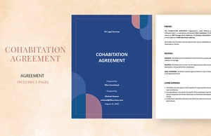 Sample Cohabitation Agreement Template