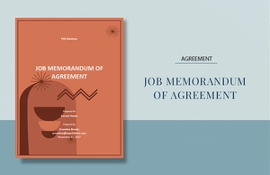 Job Memorandum Of Agreement Template