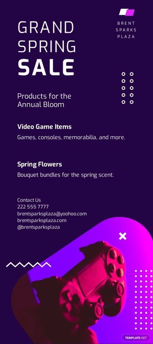 Spring Sale DL Card Template
