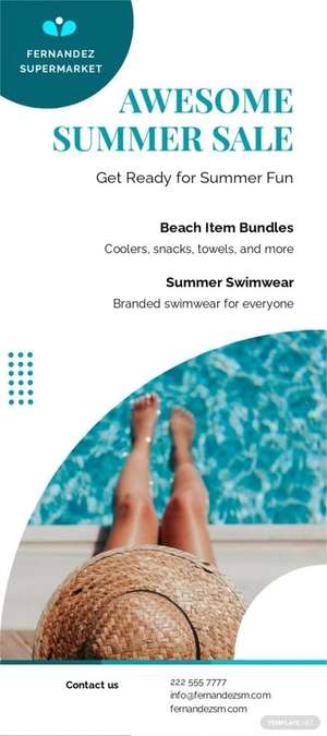 Summer Sale DL Card Template