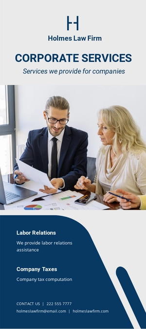 Law Firm Business DL Card Template