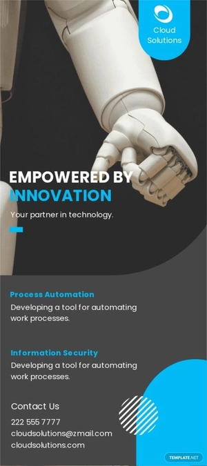 Modern Technology Card Template