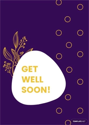 Get Well Soon Gift Card Template