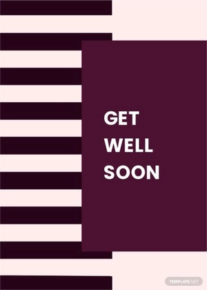 Modern Get Well Soon Gift Card Template