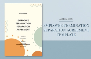 Employee Termination Separation Agreement Template
