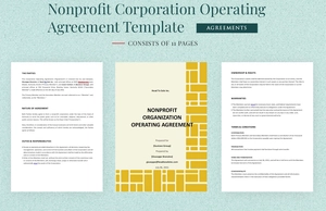 Nonprofit Corporation Operating Agreement Template