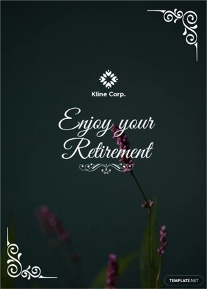 Elegant Retirement Card Template