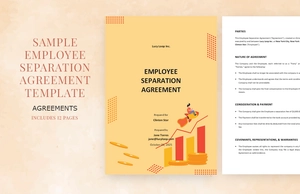 Sample Employee Separation Agreement Template