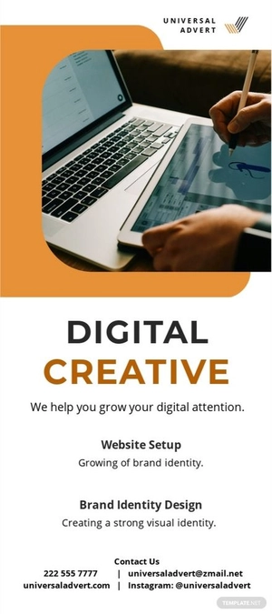 Digital Advertising DL Card Template