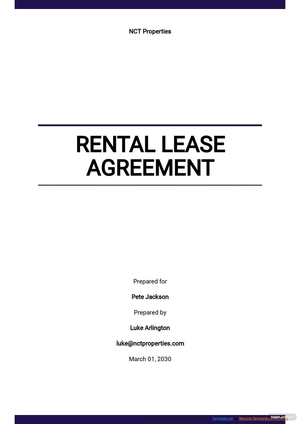 Standard Rental Lease Agreement Template