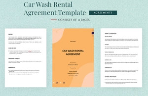 Car Wash Rental Agreement Template
