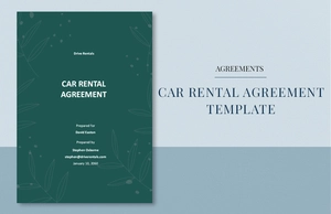 Car Rental Agreement Template