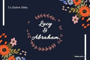 Wedding Note Card Template
