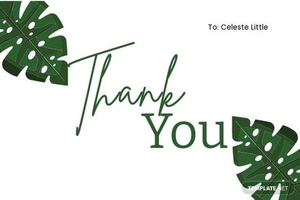 Thank You Note Card Template